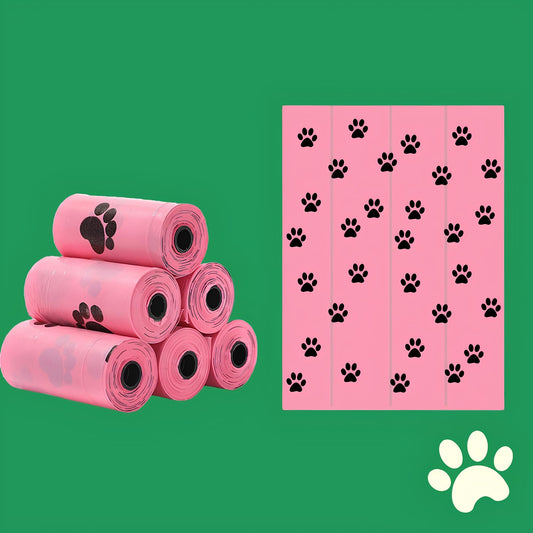 Rouleaux de sacs compostables pour animaux