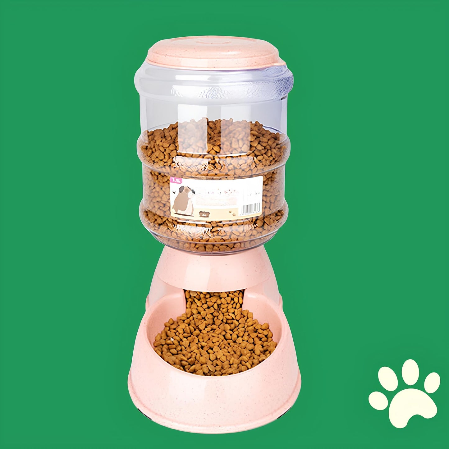 Gamelle double automatique pour chien et chat – distributeur eau et croquettes