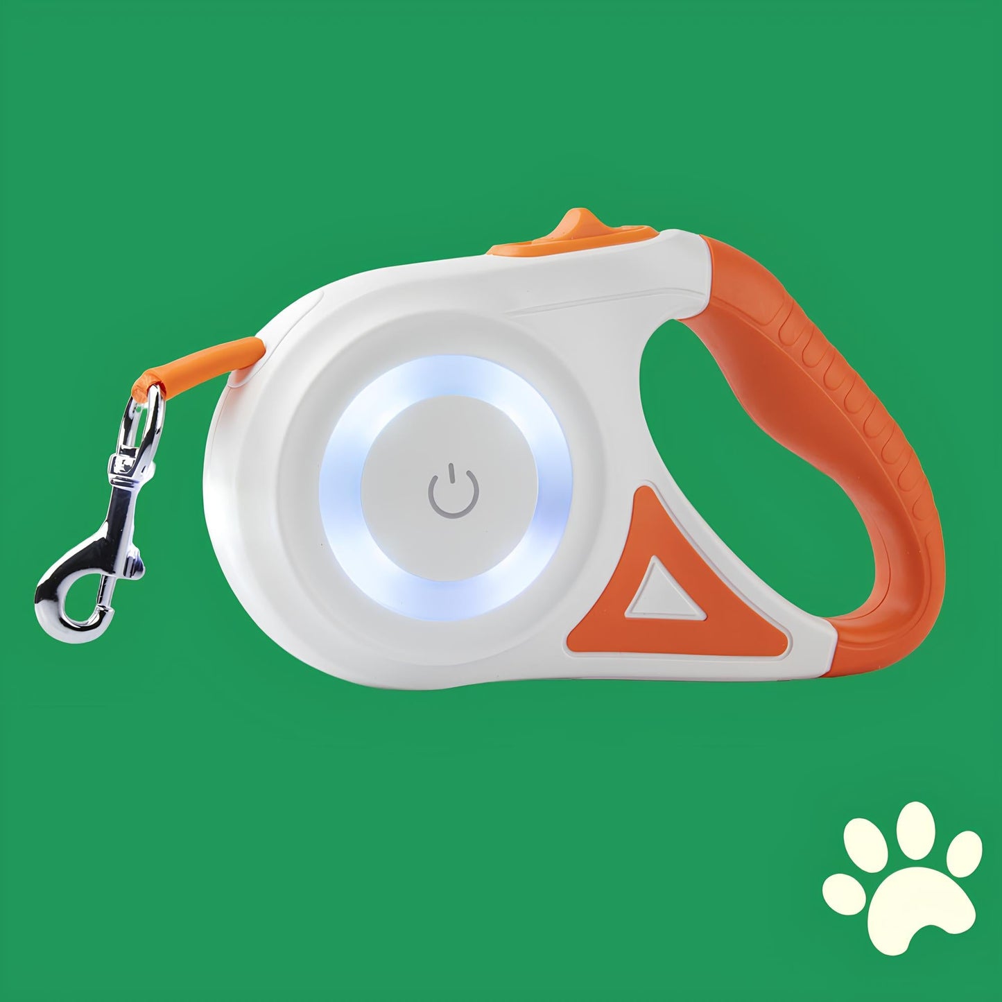 Laisse LED pour chien – rétractable avec poignée ergonomique